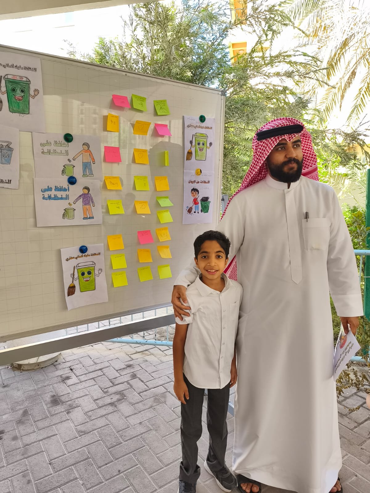 من الصف والفناء — فعالية مدرستنا تتزين بالنظافة، شاهد من معرض الشواهد (٣ نوفمبر ٢٠٢٥) — أ. محمد النجار